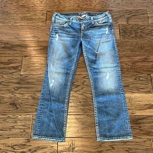 Silver Jeans Tuesday Capri Mid Rise Size 29